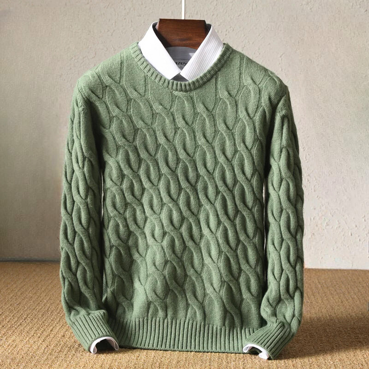 WILLIAM CABLE SWEATER