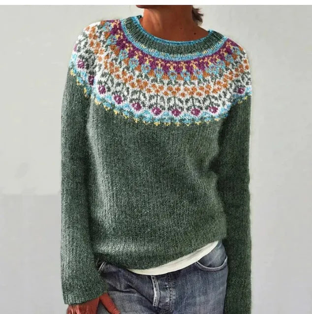 AMÉLIE - Cozy Knit Retro Sweater