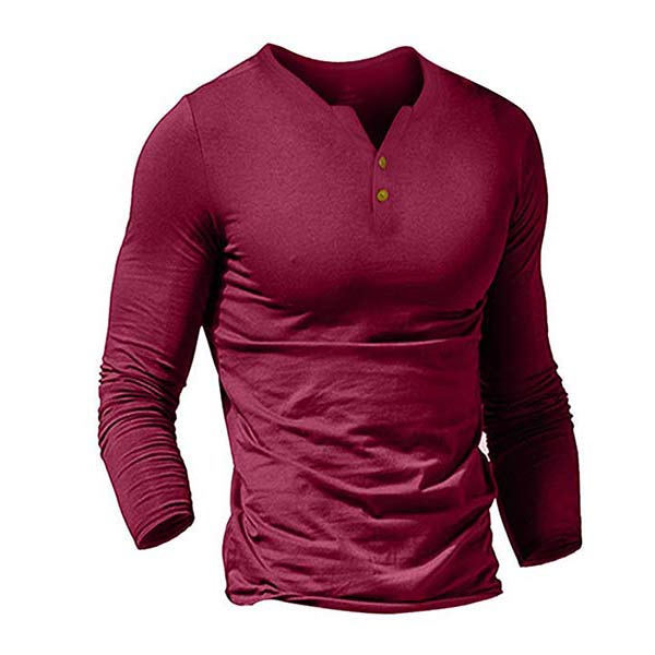 Men's solid color long sleeve T-shirt 94029701W