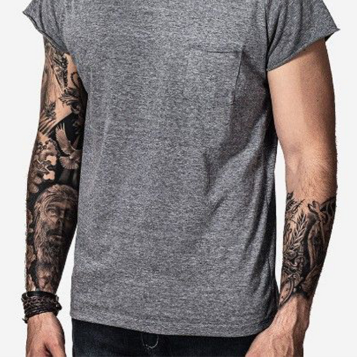 Men's Classic Casual Round Neck Bamboo Cotton Short Sleeve T-Shirt 56643892K