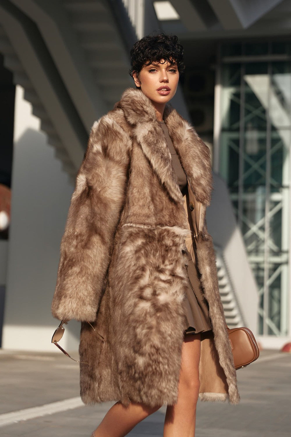 Sofia Long Faux Fur Coat for an Elegant Winter