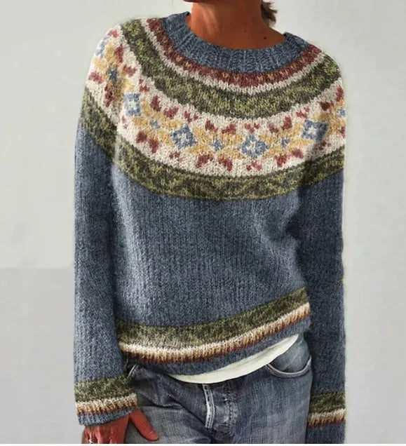 AMÉLIE - Cozy Knit Retro Sweater