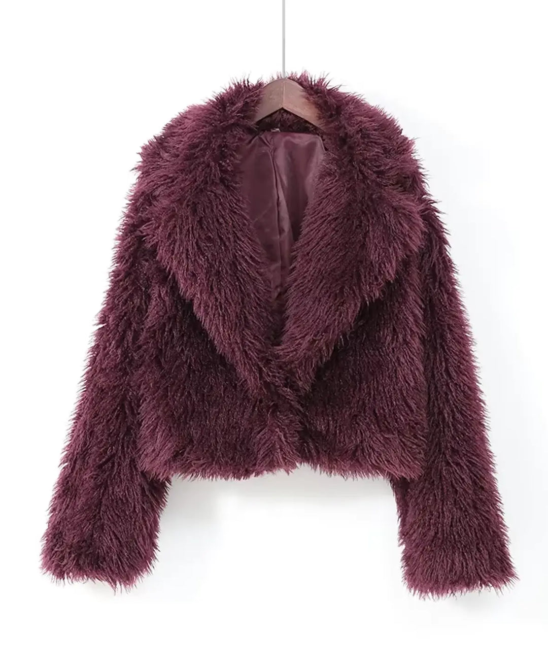 Velvet Rose Faux Fur Coat