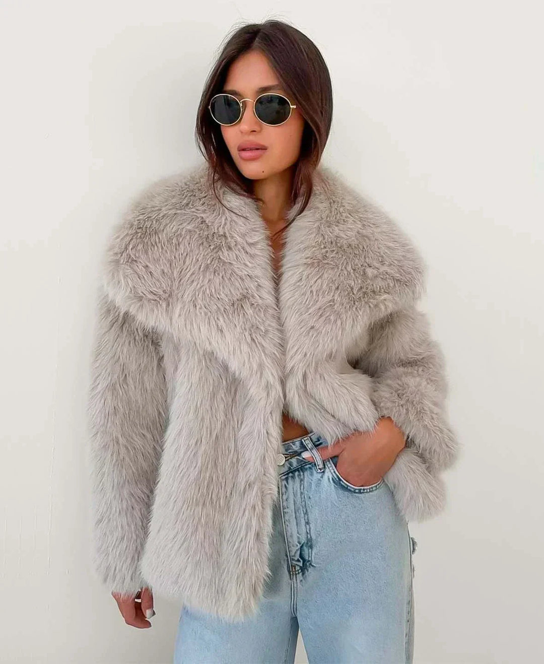 Sophia Luxe Faux Fur Coat