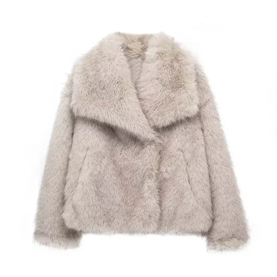 Sophia Luxe Faux Fur Coat