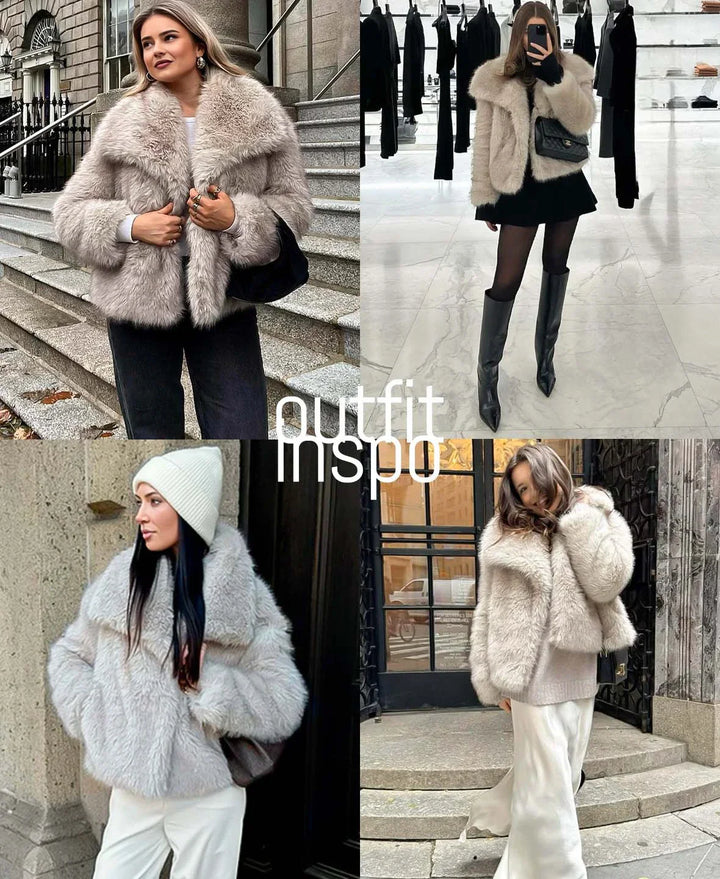 Sophia Luxe Faux Fur Coat