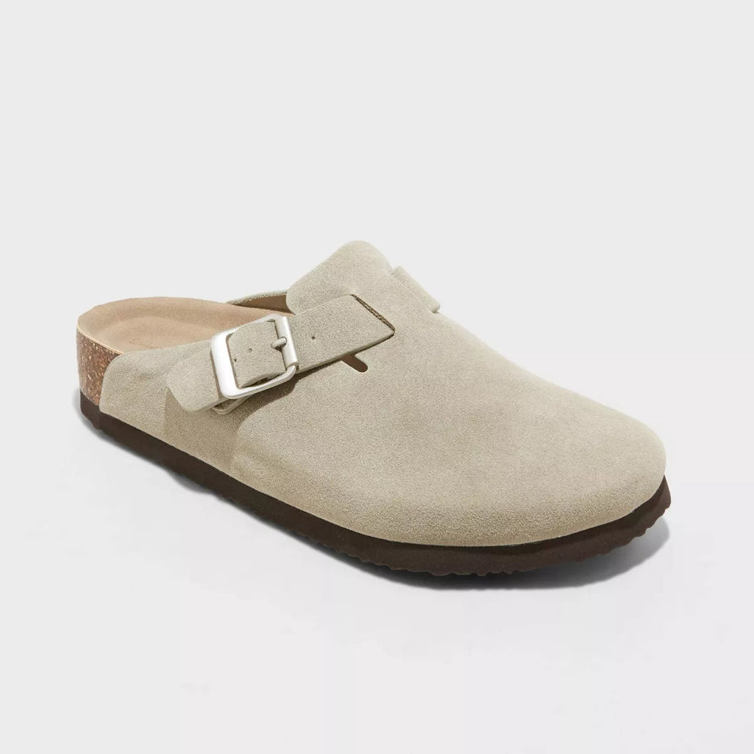 Suede Clogs