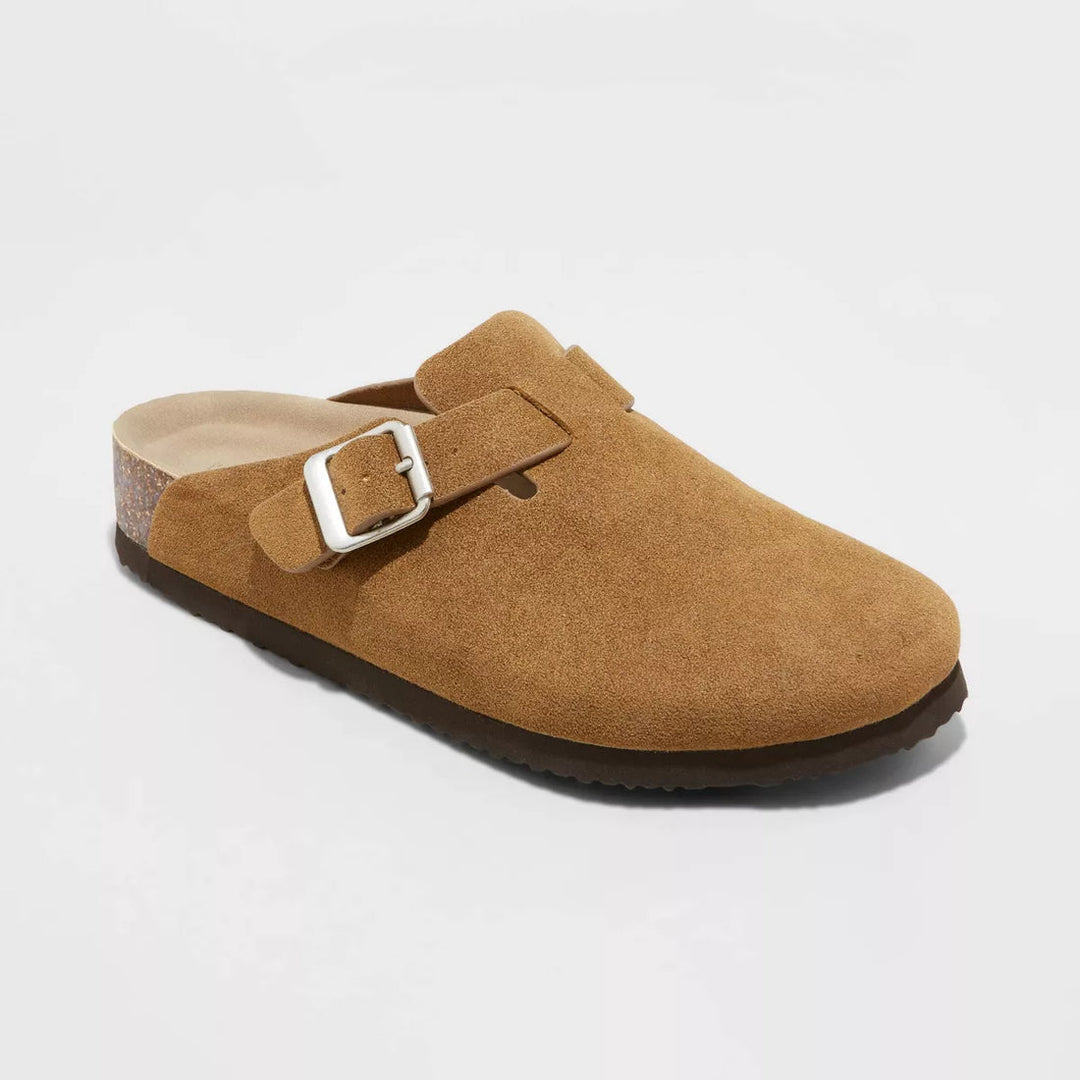 Suede Clogs