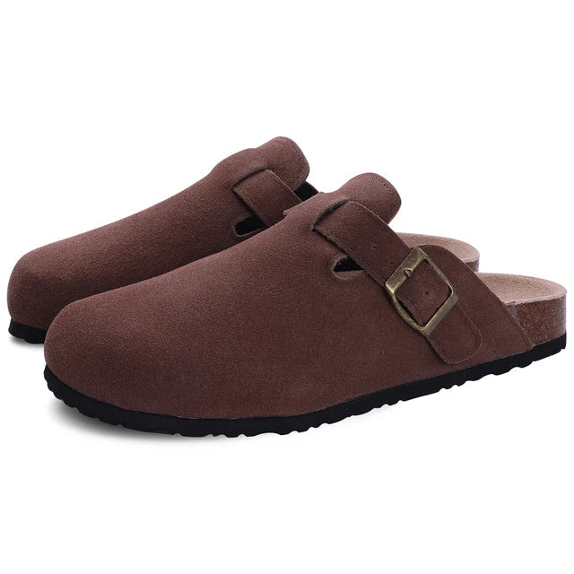 Suede Clogs