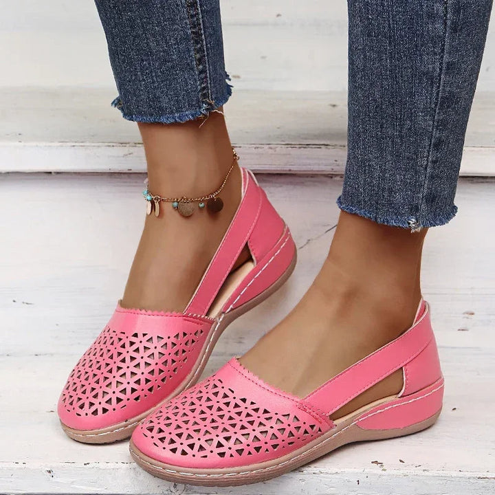 GRACIE | Perforated Slip-On Flats