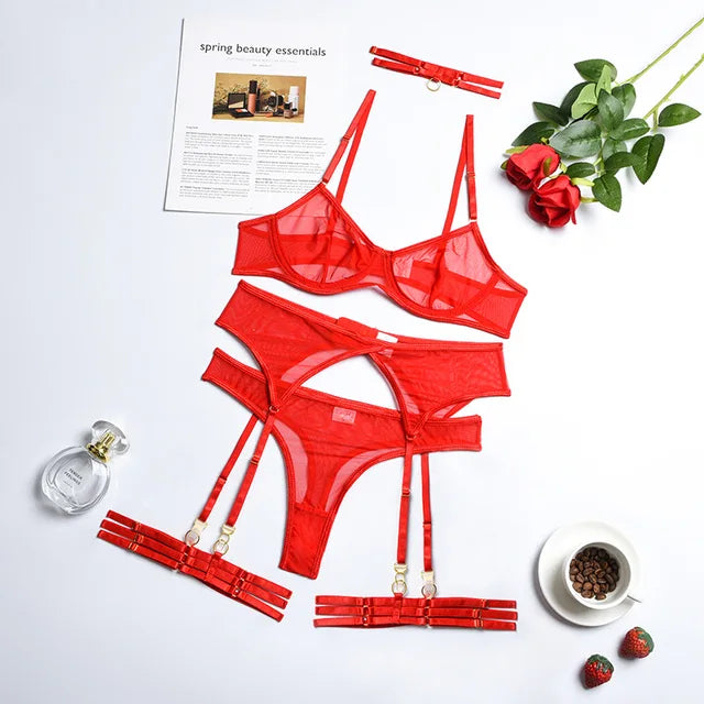 Iris™ 4-Piece Seductive Lingerie Set