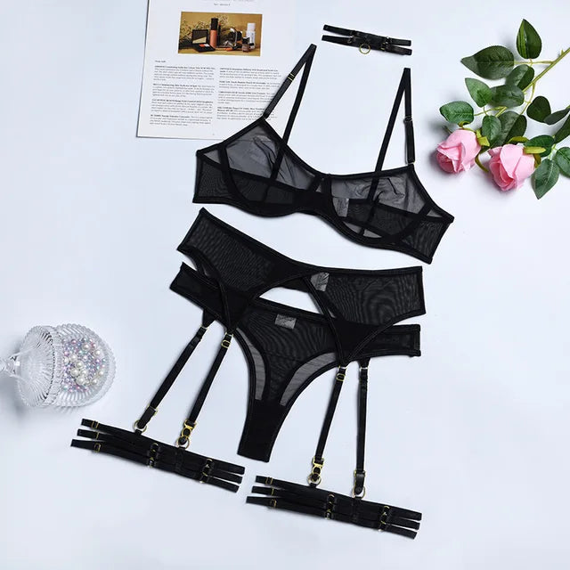 Iris™ 4-Piece Seductive Lingerie Set