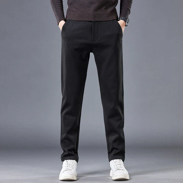 SLIM FIT WOOL PANTS