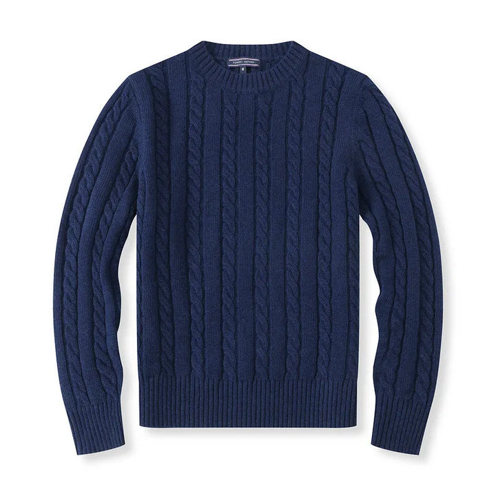 CABLE WOOL SWEATER