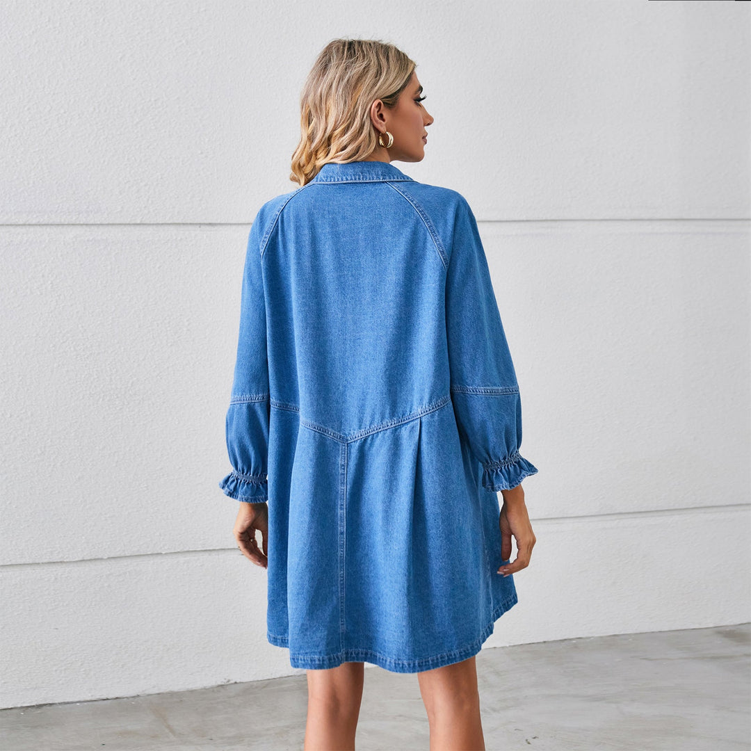 Denim Dream Puff Sleeve Dress