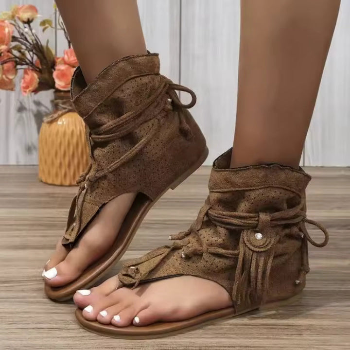 BILLIE | Fringe Accent Sandals