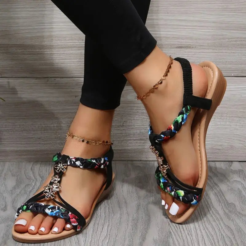 KHATE | Braided Flat Sandals