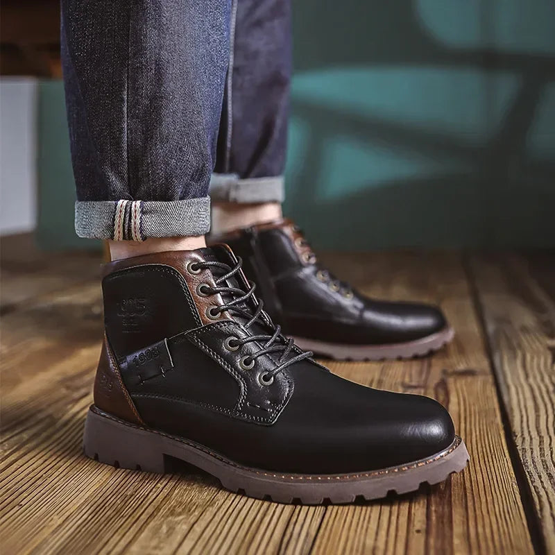 Hendrix™ | Men's British Style Leather Casual Boots