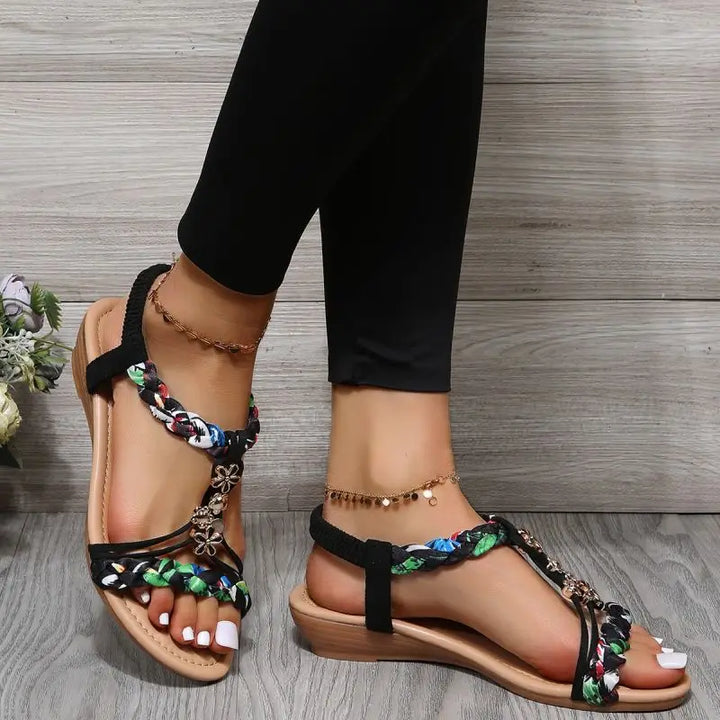 KHATE | Braided Flat Sandals