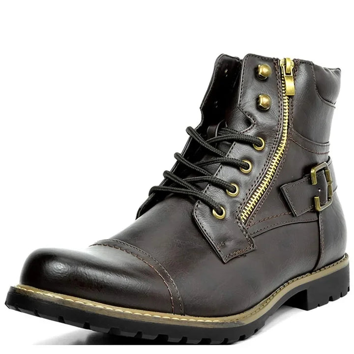 Hilarius™ | Leather Lace-Up Boots