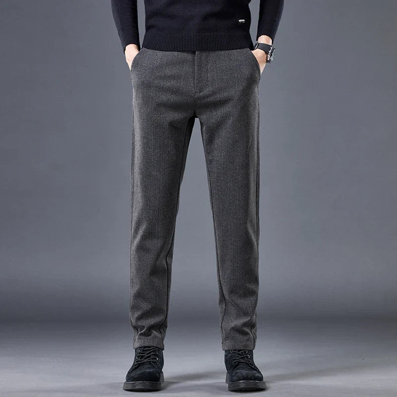 SLIM FIT WOOL PANTS