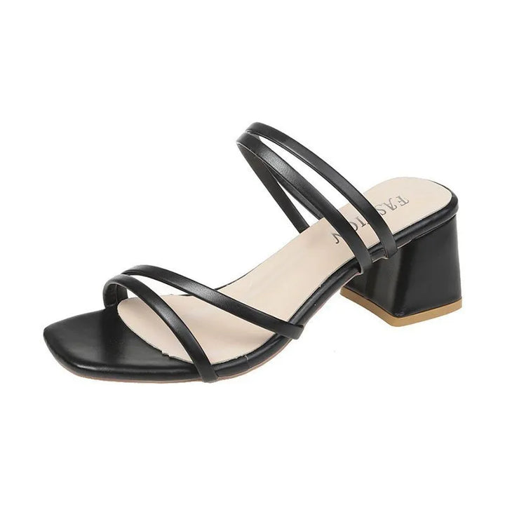 PAMELA | Strappy Block Heel Sandals