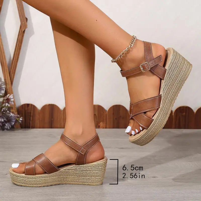 DAPHNIE | Elegant Wedge Sandals