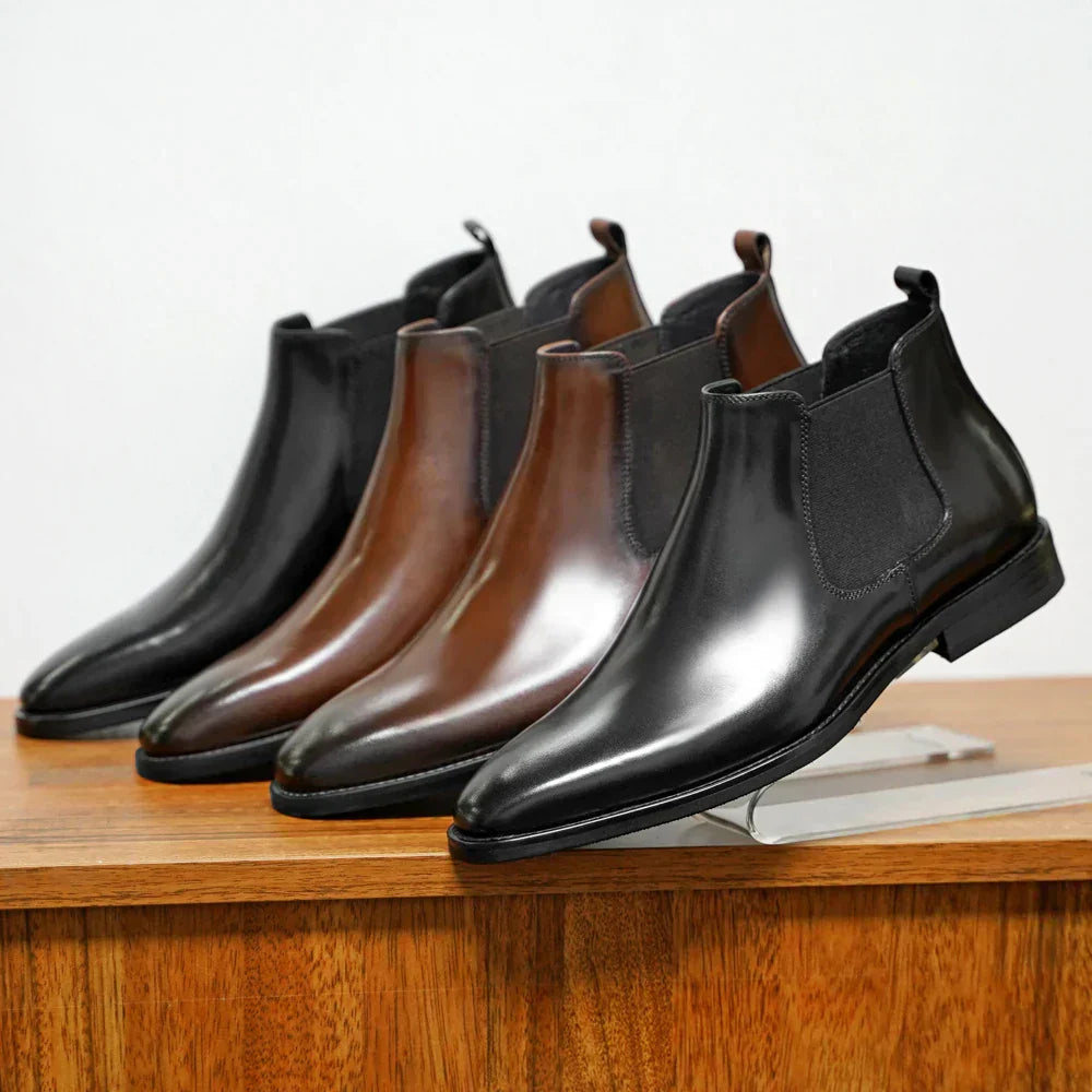 Bruce™ | Leather Chelsea Boots