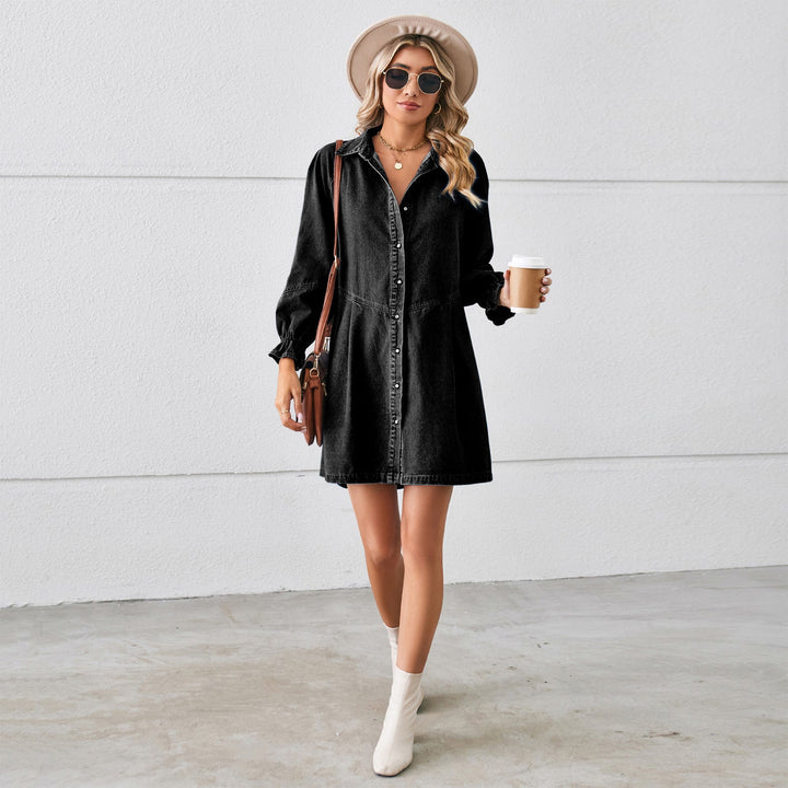 Denim Dream Puff Sleeve Dress