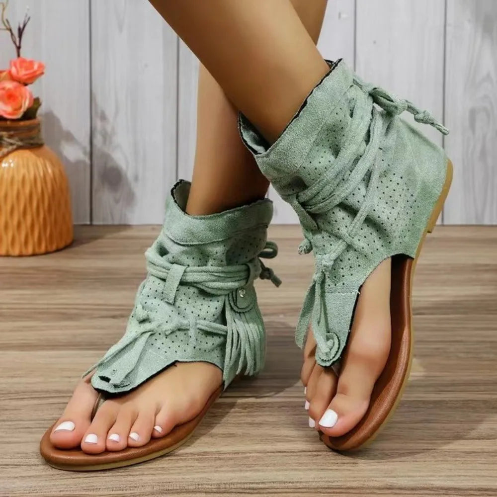 BILLIE | Fringe Accent Sandals