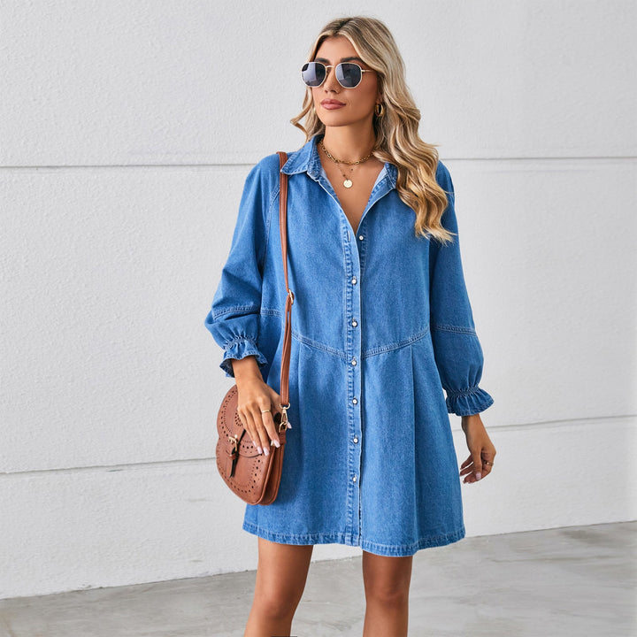 Denim Dream Puff Sleeve Dress