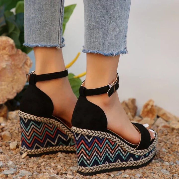 ZELINA | Boho Wedge Sandals