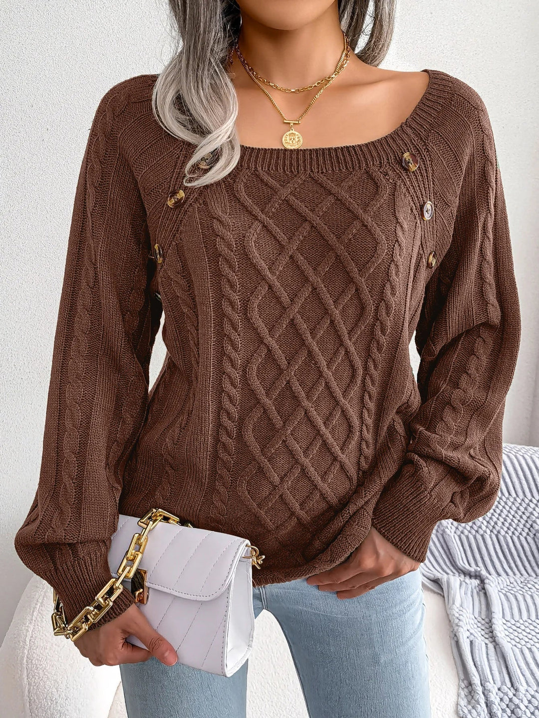 VERONA - Long Sleeve Knitted Sweater