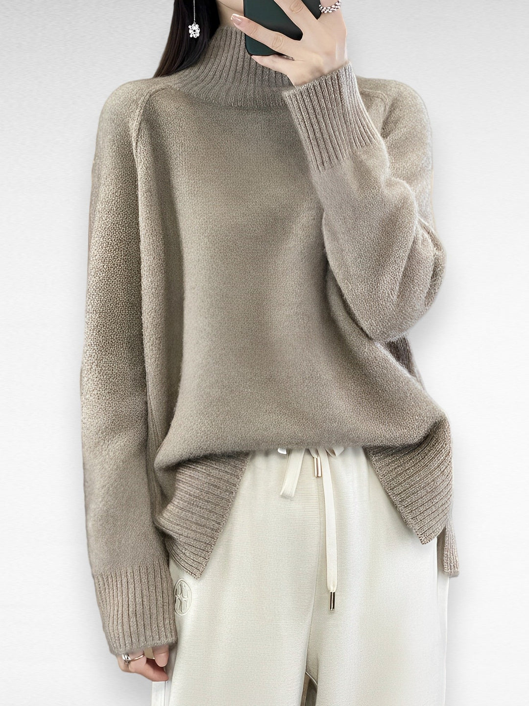 ATHENEA - CASHMERE TURTLENECK SWEATER