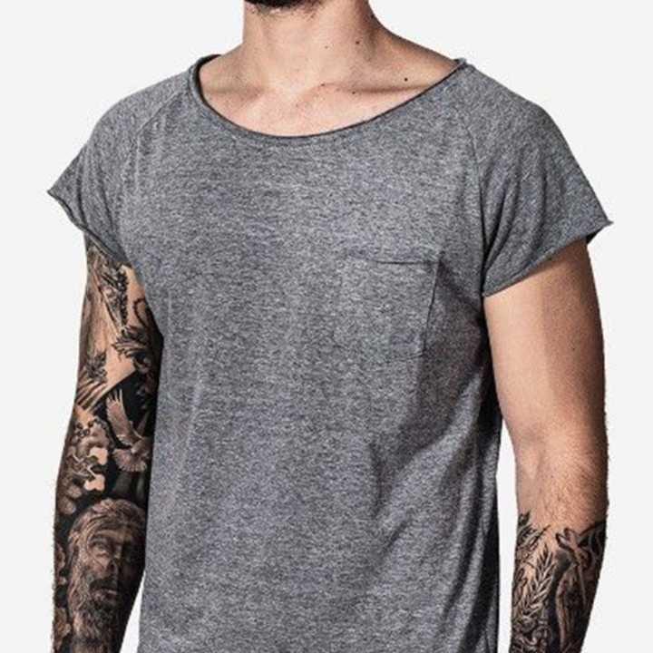 Men's Classic Casual Round Neck Bamboo Cotton Short Sleeve T-Shirt 56643892K