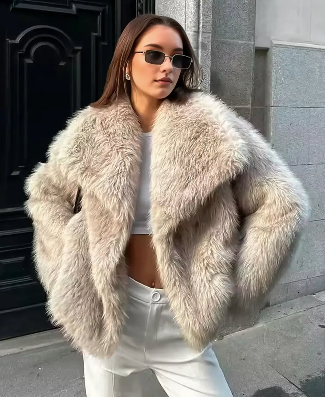 Sophia Luxe Faux Fur Coat