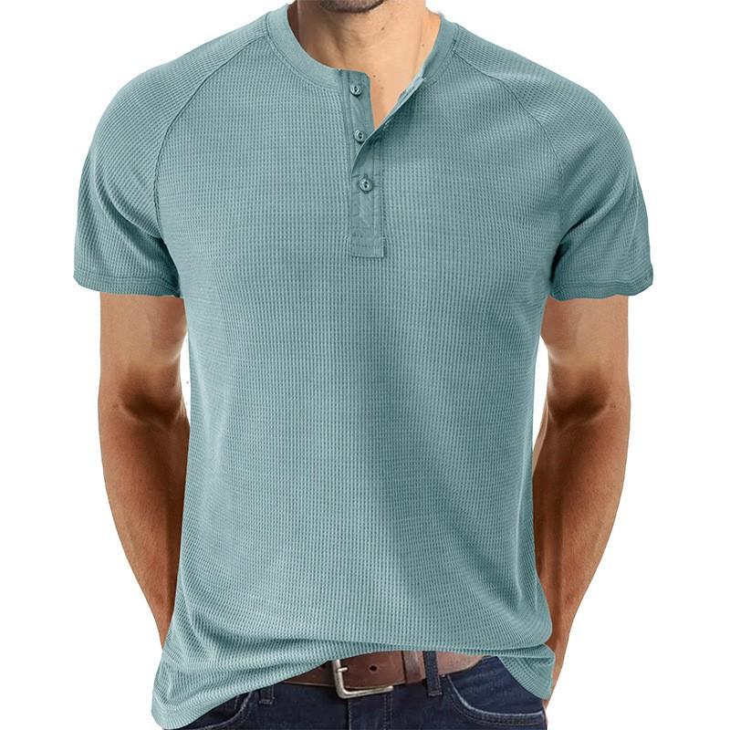 Men's Tough Guy Short Sleeve Henley T-Shirt 46765611X