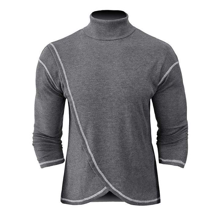 Men's Turtleneck Long Sleeve Pullover T-shirt 51665481X