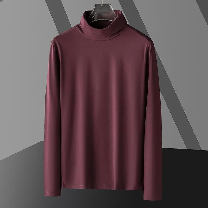 Men's Turtleneck Long Sleeve Solid T-shirt 71884440Z