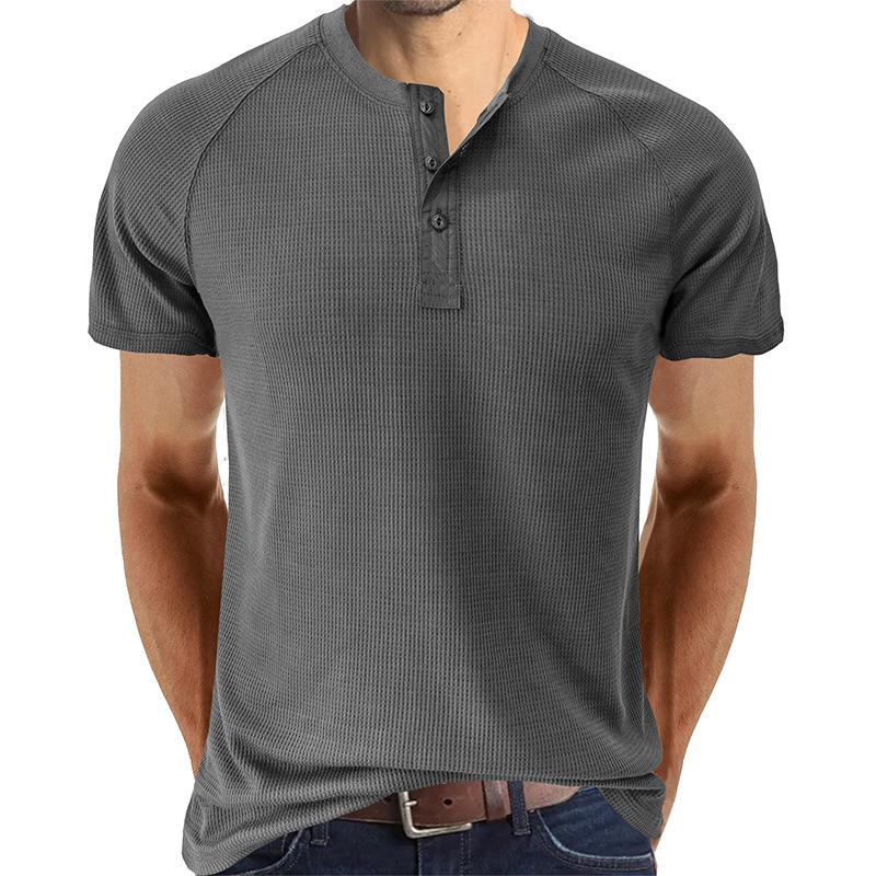 Men's Tough Guy Short Sleeve Henley T-Shirt 46765611X