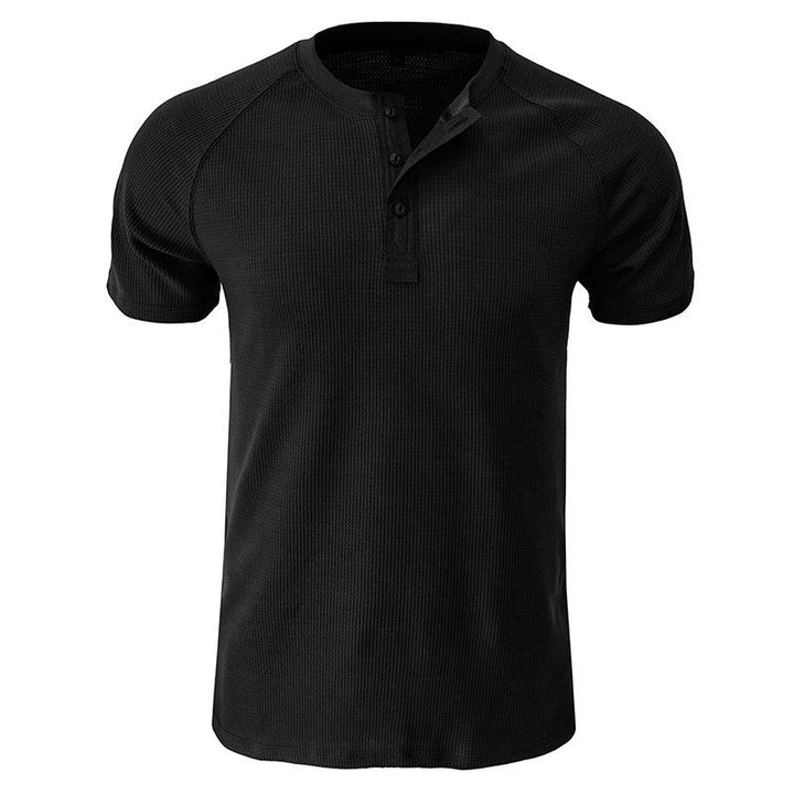 Men's Tough Guy Short Sleeve Henley T-Shirt 46765611X