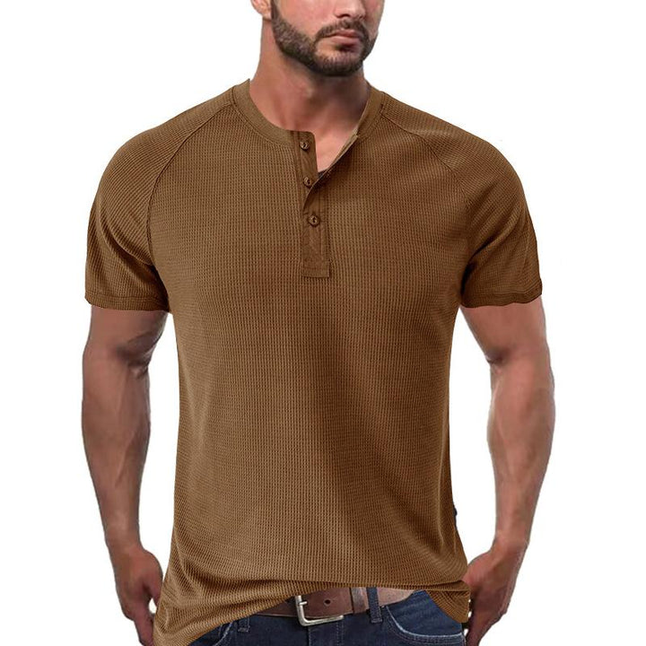 Men's Tough Guy Short Sleeve Henley T-Shirt 46765611X