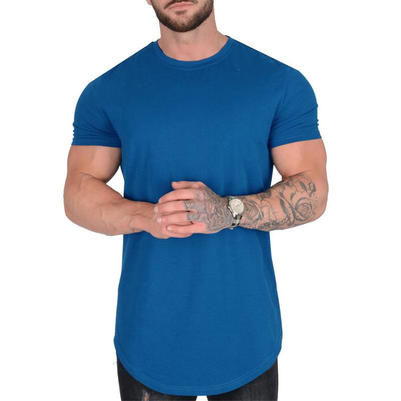 Men's Solid Color Loose Round Neck Short Sleeve T-Shirt 45316034X