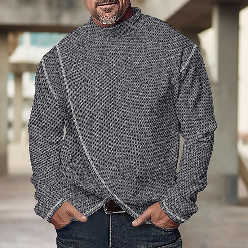 Men's Turtleneck Long Sleeve Pullover T-shirt 51665481X