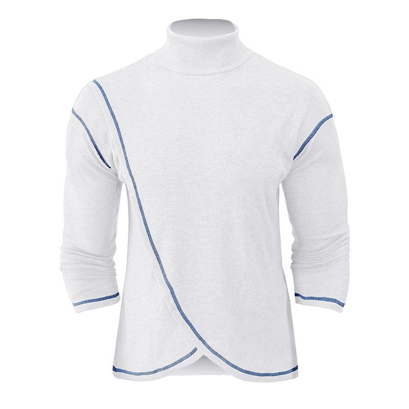 Men's Turtleneck Long Sleeve Pullover T-shirt 51665481X