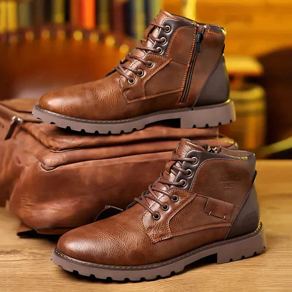 Beira™ | Premium Leather Lace-Up Boots