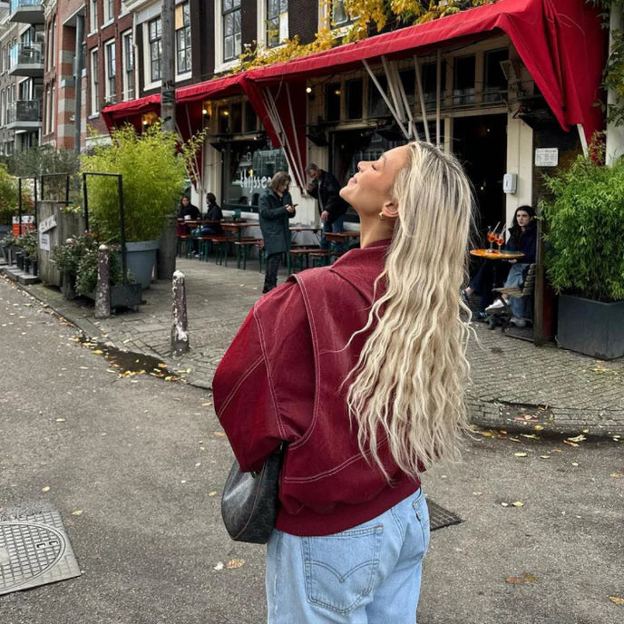 Oversized Red Jacket