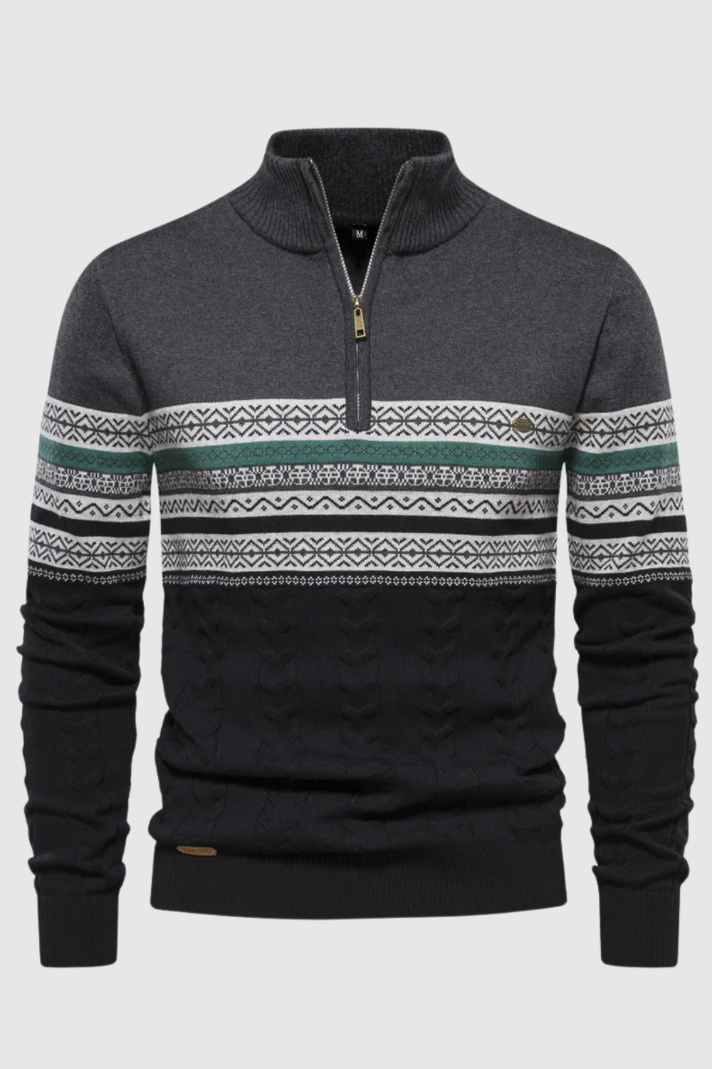 Justin™ | Nordic Half-Zip Sweater