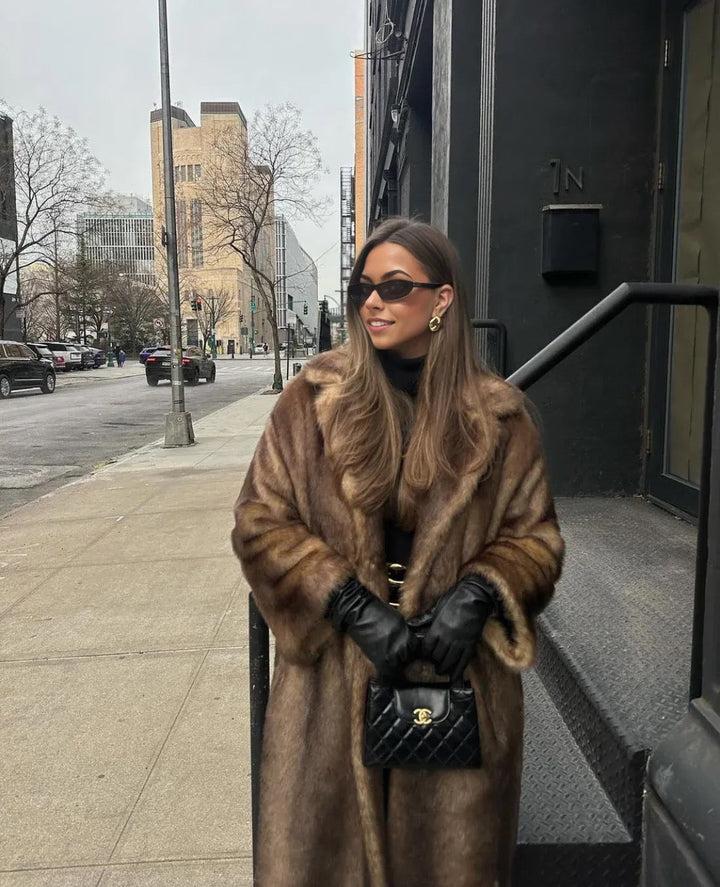 Lucy | Luxurious Long Faux Fur Coat