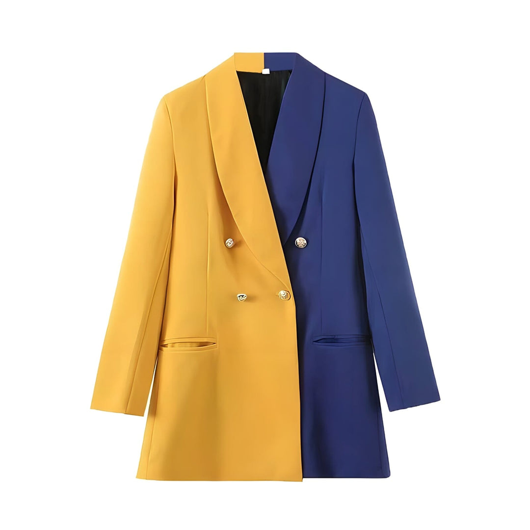 The Francesca Color Splice Long Sleeve Blazer